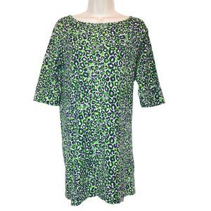 Lilly Pulitzer Leopard Green Dress M